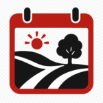 Tully ny events logo: sun, tree, hills, intersecting roads